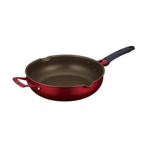 サーモス デュラブルシリーズ マルチパン 炒め鍋 30cm レッド IH対応 KFJ-030W R 高品質