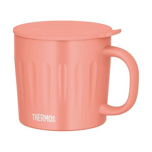 サーモス 真空断熱マグカップ 450ml コーラルピンク エンボス加工 大容量モデル 食洗機対応 スープも楽しめる JTA-450 CP 高品質