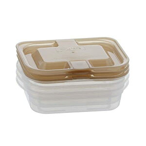 【5個セット】 Bestco ベストコ 抗菌 抗ウイルス 電子レンジ 保存 容器 蒸気弁 洗いやすい MA-3202 クリアブラウン 150ml 3個組