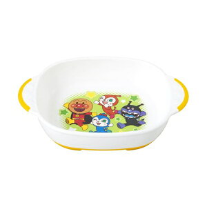 【2個セット】 レック アンパンマン 小皿 (16×11×3cm) 電子レンジ ・ 食洗機 煮沸消毒 OK/すべり止め付