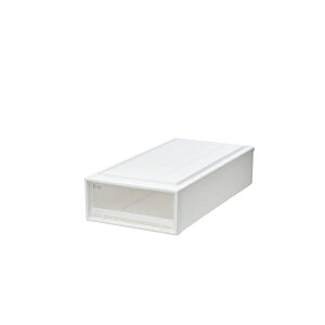 テンマ 天馬 収納ボックス フィッツケース 押入れ 幅39×奥行74×高さ18cm 収納ケース たわみにくい 衣装ケース 日本製 再生材配合 サステナブル 色 ホワイトクリア 74-39S