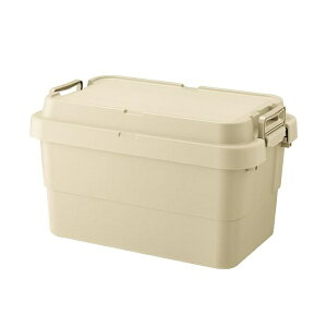 リス (RISU) 収納ボックス トランクカーゴ 50L ベージュ 日本製 TC-50S コンテナ ボックス スタッキング 屋外収納 キャンプ 防水 GHON229