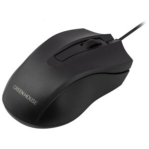 グリーンハウス GH-MUDQOA-BK 有線マウス 静音 光学式 ブラック 高品質