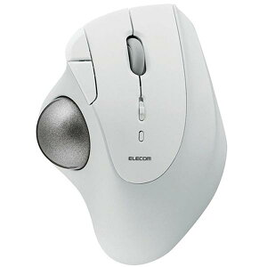 ELECOM M-IT10BRWH Bluetooth5.0�g���b�N�{�[�� �uIST�v5�{�^�� �l�H���r�[���f��/M-IT10BR�V���[�Y/�z���C�g ���i��