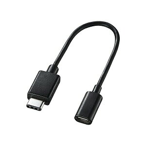 TTvC TypeCUSB2.0microBϊA_v^P[u AD-USB25CMCB USBP[u ϊP[u 10cm USB TypeC IX - micro B X MacBookΉ i