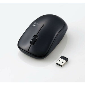 【2個セット】 エレコム M-IR07DRSKBK IRマウス ENELOシリーズ 無線 3ボタン 省電力 静音ボタン 抗菌 ブラック