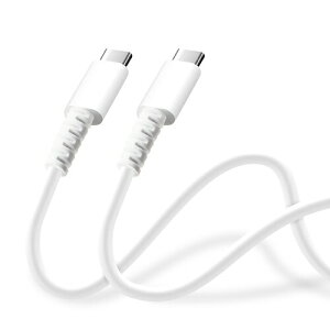 y10Zbgz PGA PG-YWCC05WH [d^ʐM 炩P[u USB-CtoUSB-C Premium Style 0.5m zCg