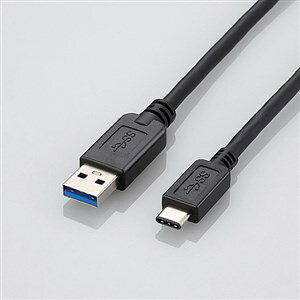 �y3�Z�b�g�z �G���R�� USB3-AC05BK USB3.1�P�[�u��(A-TypeC) �u���b�N 0.5m
