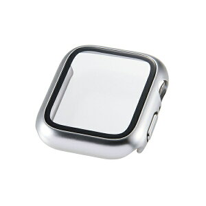 �G���R�� Apple Watch SE3/SE2�p �K���X�J�o�[ AW-25EFCGPSV �V���o�[ �����K���X �Ռ��z�� �w��h�~ ELECOM �t���[���ی� �E�H�b�`�P�[�X ��U�h�~