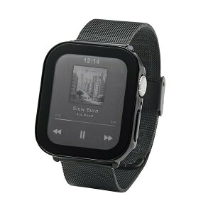 ELECOM Apple Watch �t���J�o�[�P�[�X AW-25EFCGEBK �u���b�N �h�� IPX7 �����K���X �Ռ��z�� �ی�P�[�X SE3 SE2�Ή� �G���R�� �E�H�b�`�p �w��h�~