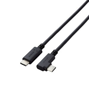 �y���K�㗝�X�z �G���R�� U2C-CCLY05NBK USB2.0�P�[�u�� C-C�^�C�v �F�ؕi USB Power Delivery�Ή� L���R�l�N�^ ���炩 0.5m �u���b�N