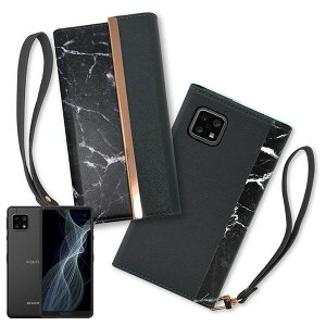 shizukawill AQUOS sense4/lite/basic/sense5G �蒠�^ �P�[�X �A�C�t�@���f�X�g���b�v�z�[���t AQUOS sense4/lite/basic/sense5G BLACK(���F) SHAQSE4CABK �V�Y�J�E�B��