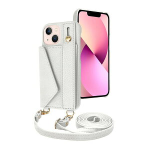 shizukawill iPhone13 mini �P�[�X �J�o�[ �V�����_�[�P�[�X �A�C�t�@���f5 �X�g���[�g���[�h iPhone13 mini �X�m�[�z���C�g APIP13MIF51WH �V�Y�J�E�B��