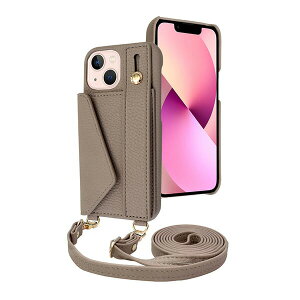 shizukawill iPhone13 mini �P�[�X �J�o�[ �V�����_�[�P�[�X �A�C�t�@���f5 �X�g���[�g���[�h iPhone13 mini �O���[�u���E�� APIP13MIF51BR �V�Y�J�E�B��