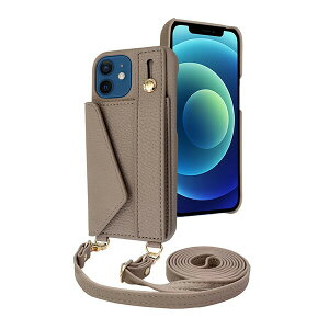 shizukawill iPhone12 mini �P�[�X �J�o�[ �V�����_�[�P�[�X �A�C�t�@���f5 �X�g���[�g���[�h iPhone12 mini �O���[�u���E�� APIP12MIF51BR �V�Y�J�E�B��