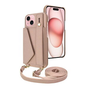 shizukawill iPhone15 �P�[�X �J�o�[ �V�����_�[�P�[�X �A�C�t�@���f5 �X�g���[�g���[�h iPhone15 �~���L�[�x�[�W�� APIP15IF51BE �V�Y�J�E�B��