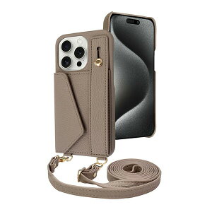 shizukawill iPhone15 Pro �P�[�X �J�o�[ �V�����_�[�P�[�X �A�C�t�@���f5 �X�g���[�g���[�h iPhone15 Pro �O���[�u���E�� APIP15PIF51BR �V�Y�J�E�B��