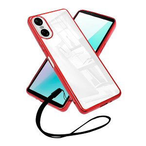 shizukawill Xperia 10 VI �T�C�h���b�L �P�[�X �J�o�[ �N���A�P�[�X Xperia 10 VI ���b�h×�N���A SOX10M6CLRE �V�Y�J�E�B��