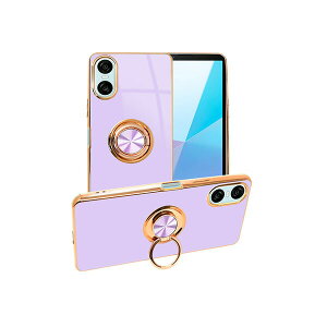 shizukawill Xperia 10 VI �P�[�X �J�o�[ �����O�t���P�[�X �O���b�e�B�A Xperia 10 VI ���x���_�[ SOX10M6CL5PU �V�Y�J�E�B��