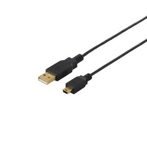 �o�b�t�@���[ iBUFFALO USB2.0�P�[�u�� (A to miniB) �X�����^�C�v �u���b�N 1m BSUAMNSM210BK ���i��