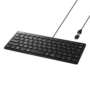 �o�b�t�@���[ BSKBUC310BK USB�ڑ� �L���R���p�N�g�L�[�{�[�h Type-C�ϊ��A�_�v�^�[�t�� �u���b�N �L�� / USB-A�{USB-C