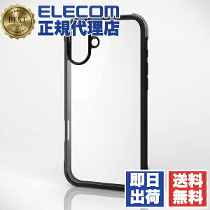 �G���R�� iPhone Plus �P�[�X �n�C�u���b�h PM-A24BHVAIRBK �u���b�N �Ռ��z�� �l���G�A�[�N�b�V���� ELECOM MUBRAIN �N���A �J�o�[ �ی� �J�����ی� �w�ʃN���A ���C�����X�[�d�Ή�