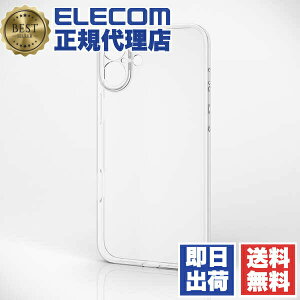 �G���R�� iPhone 16 Plus �\�t�g�P�[�X PM-A24BUCTKCR �N���A TPU �ϏՌ� �J���������Y�ی� ELECOM PMABUCTKCR 16Plus�p �A�C�t�H���P�[�X �g�уJ�o�[