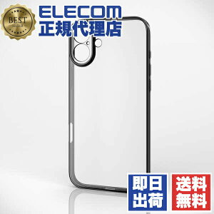 �G���R�� iPhone 16 Plus �\�t�g�P�[�X PM-A24BUCTMKBK �u���b�N TPU �J���������Y�ی� ELECOM BUCT MK BK �Ռ��z�� �X�}�[�g�t�H���P�[�X �A�C�t�H���J�o�[ ���h�~