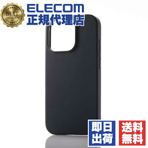 �G���R�� iPhone 16 Pro �P�[�X �V���R�� �n�C�u���b�h �u���b�N PM-A24CHVSCCBK ELECOM �A�C�t�H�� �J�o�[ �ϏՌ� �J�����ی� �_�X�g�΍�