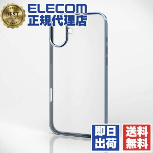 �G���R�� iPhone �P�[�X PM-A24BUCTMBU Plus TPU �\�t�g �y�[���u���[ ���^ ELECOM BUCTMBU �J�o�[ �N���A �t���[�� �J���������Y�ی� �Ռ��z�� ���C�����X�[�d�Ή�