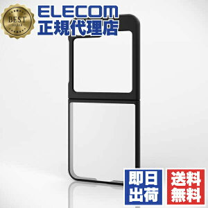 �G���R�� PM-G244TSLFCBK Galaxy Z Flip6 ( SC-54E ) �P�[�X �n�C�u���b�h �J�o�[ �Ռ��z�� �y�� ���^ �J���������Y�ی�݌v ���C�����X�[�d�� TOUGH SLIM LITE �u���b�N ELECOM