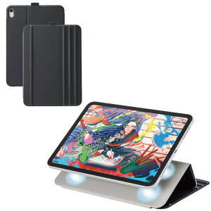 �y���K�㗝�X�z �G���R�� TB-A25RWVDBK iPad �P�[�X 11�C���` ( A16 ) / 10.9�C���` ��10���� �}�O�l�b�g���E�t���b�v �J�o�[ 7�i�K�X�^���h �I�[�g�X���[�v�@�\ �u���b�N