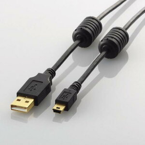 �G���R�� USB2.0 miniB �P�[�u�� �u���b�N �t�F���C�g U2C-MF20BK ELECOM U2C MF20BK �m�C�Y�z�� mini B�^ �ڑ��P�[�u�� �v�����^�[�ڑ�