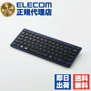 �y���K�㗝�X�z �G���R�� TK-FBP102BU ���C�����X �~�j�L�[�{�[�h �L�[�{�[�h Bluetooth3.0 �u���[�g�D�[�X ���� �y��×���^ �R���p�N�g Windows Android Mac iOS�Ή� �u���[ Windows11 �Ή� ELECOM 6�J���ۏ� �y