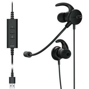 �G���R�� HS-EP101UNCBK �w�b�h�Z�b�g �C���z�� �L�� USB �ڑ� �����C���z���^�C�v �u���b�N HSEP101UNCBK