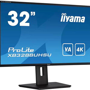 iiyama 31.5�^�t���f�B�X�v���C ProLite XB3288UHSU-B5 �t�����j�^�[ ���j�^�[ �����T�|�[�g �C���` �I�t�B�X ���C�h ���~ ���j�^�T�C�Y �𑜓x �t�� �p�\�R�� �������� �Q�[�~���O���j�^�[ �X�s�[�J