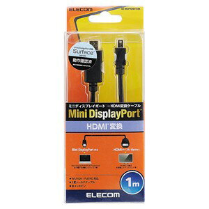 �y10�Z�b�g�z �G���R�� AD-MDPHDMI10BK MiniDisplayPort-HDMI�ϊ��P�[�u�� 1.0m