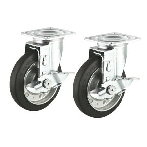 �T�����T�v���C CST-125ER-FRST2 �ėp�L���X�^�[ 125mm�a �t���[�X�g�b�p�[�t�� �S���� �u���b�N ASNCST-125ER-FRST2 �C���e���A �J�[�g �L�����[ ��� �^���p�i