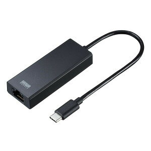 USB Type-C LAN�ϊ��A�_�v�^ USB3 Gbps�Ή� USB-CVLAN6BK CVLAN6BK SANWA SUPPLY �T�����T�v���C Gigabit Ethernet�Ή� �����]�� Type-C�ڑ�