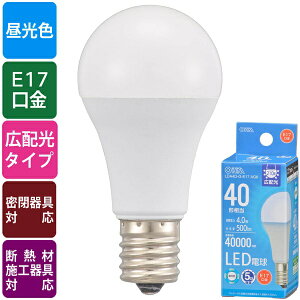 �y2�Z�b�g�z �I�[���d�@ LDA4D-G-E17AG6 LED�d�� ���` (40�`����/500 lm/4.0W/�����F/E17/�L�z��210°/�����Ή�/�f�M�ގ{�H���Ή�)