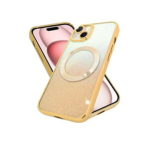 �V�Y�J�E�B�� iPhone15 �P�[�X �J�o�[ MagSafe�Ή� �ϏՌ� �L���L�� �N���A�P�[�X �n�C�u���b�h6 ���� �S�[���h shizukawill