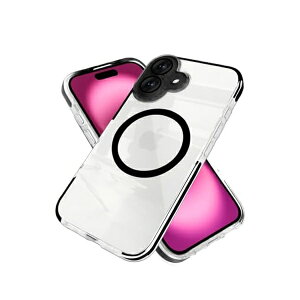 �V�Y�J�E�B�� iPhone16 �P�[�X �J�o�[ MagSafe�Ή� �N���A�P�[�X �ϏՌ� �n�C�u���b�h10 �u���b�N shizukawill