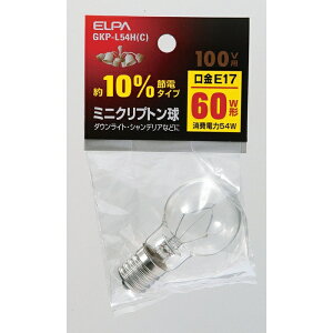 ELPA �N���v�g���d�� GKP-L54H �N���A E17���� 100W���� �����d�� �G���p GKP-L54H-C ���M�d�� �Ɩ� ���C�g �ߓd �Ɠd
