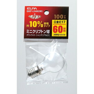 ELPA �N���v�g���d�� GKP-L54H �z���C�g E17���� 100W���� �����d�� �G���p GKP-L54H-W ���M�d�� �Ɩ� ���C�g �Ɠd