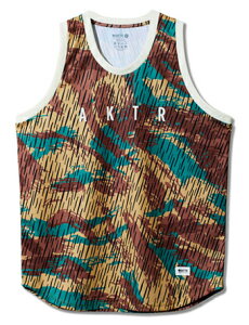 バスケットノースリーブ タンクトップ ウェア アクター AKTR RAINCAMO18 TANK Beige 【MEN'S】