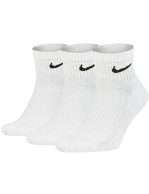 バスケットソックス ウェア ミッドクルーソックス ナイキ Nike Everyday Cushion Quater Socks 3PK Wht