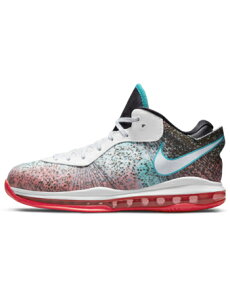 �o�X�P�b�g�V���[�Y �o�b�V�� �X�j�[�J�[ �i�C�L Nike Lebron 8 V/2 Low Miami Nights Wht/Solar Red/Glass Blu/Wht �X�g���[�g