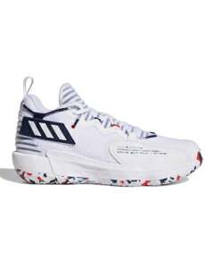 バスケットシューズ バッシュ アデイダス Adidas Dame 7 Extply GCA Wht/Nvy/Red