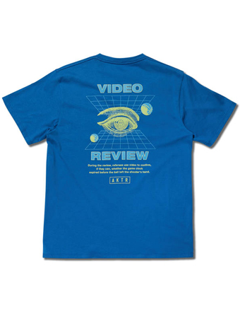 豊富な種類から選べる バスケットTシャツ ウェア アクター AKTR VIDEO 【国内発送】 BLUE REVIEW 今季ブランド TEE MEN'S