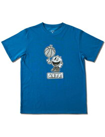 バスケットTシャツ ウェア アクター AKTR xPAC-MAN B.BALL PAC-MAN TEE BLUE ランニング トレーニング 【MEN'S】